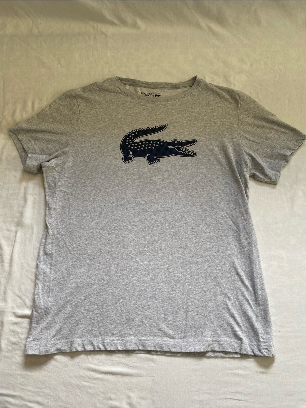 Lacoste Men’s Grey Tee - Size L